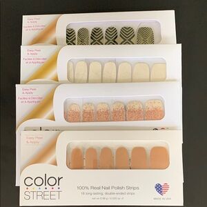 Color Street Nail Polish Strips - Elegant Gold Neutrals